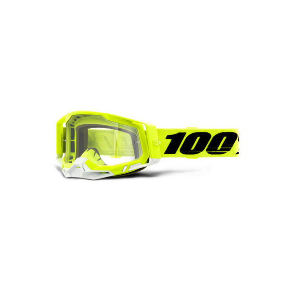 Masque 100% Racecraft 2 jaune fluo