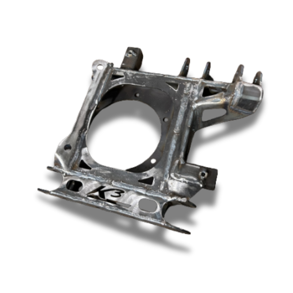 PORTE ROUE K3+ PARTIE MECANO SOUDER BRUT ( Gauche)