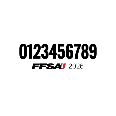 Numéro adhésif FFSA 2026