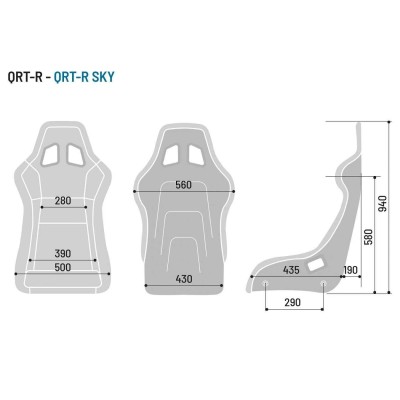 Baquet FIA SPARCO QRT-R Sky L