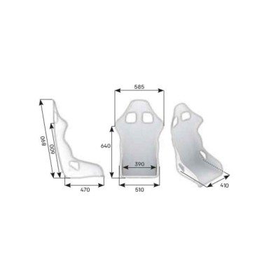 Baquet OMP TRS-E Sky FIA Noir – Siège Compétition Automobile