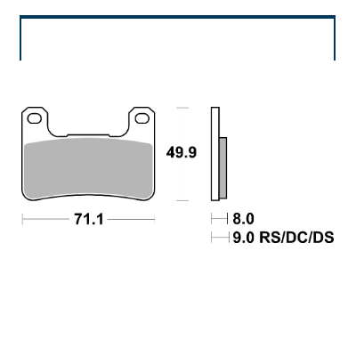Plaquettes de frein SBS 806 HS – Plaquettes Moto SBS