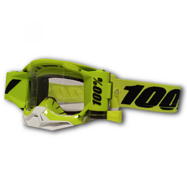 Masque 100% Racecraft 2 Jaune fluo