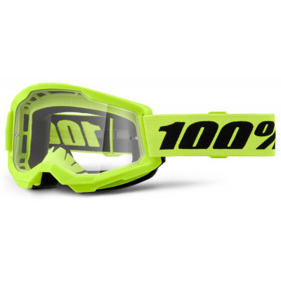 Masque 100% Strata 2 jaune fluo - Planet Motorsport