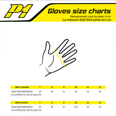 Gants P1 Speed Noir/Blanc - Planet Motorsport