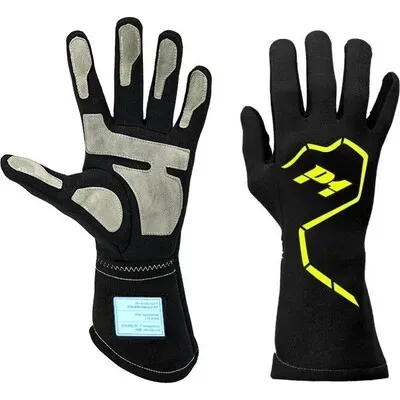 Planet Motorsport offers black fia fast p1 gloves for cross car drivers.